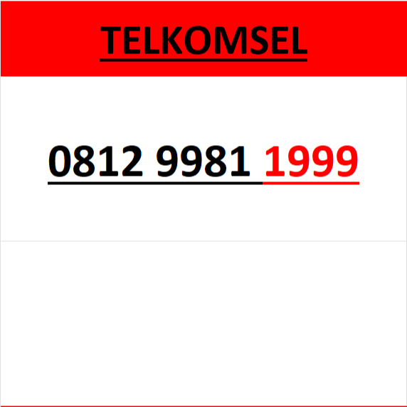 Nomor cantik simpati 4g 5g seri tahun 1999 r5500