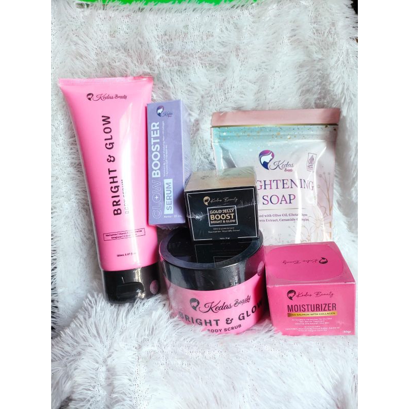 PAKET LENGKAP KEDAS BEAUTY GOLD JELLY BODY SERUM SABUN KEDAS BEAUTY 100% ORIGINAL AGEN RESMI