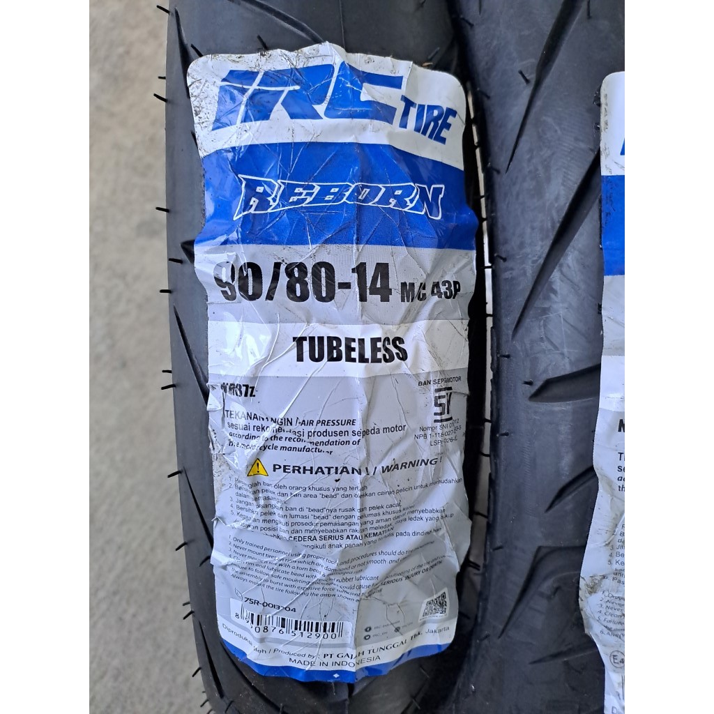 Ban IRC 90/80-14 REBORN NR87 TL Tubeless ban belakang motor matic ring 14