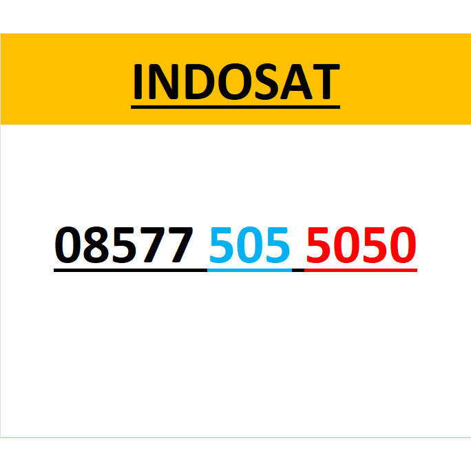 Nomor cantik indosat 4g seri abab 5050 r650