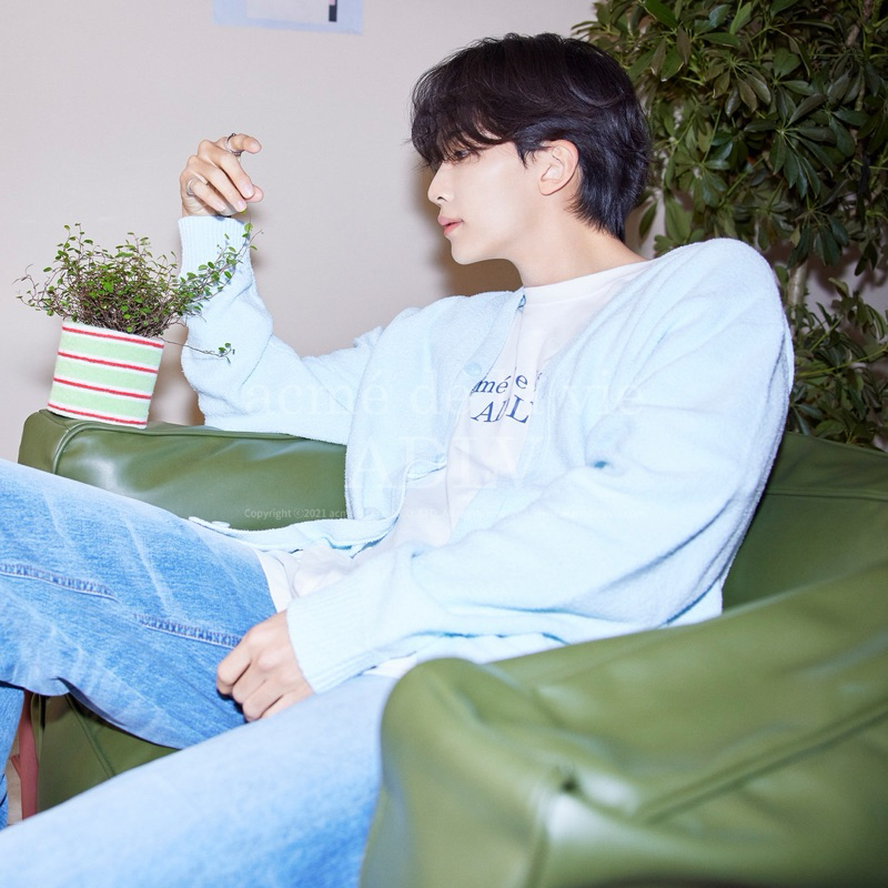 (PO KOREA) ADLV X JEONGHAN - SYMBOL LOGO RIVE TERRY CARDIGAN - ORIGINAL KOREA