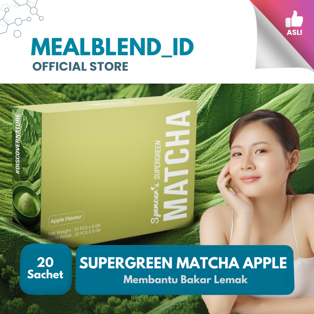 

Spencer's Supergreen Matcha - Apple | Minuman Enak Rendah Kalori | Bantu Bakar Lemak