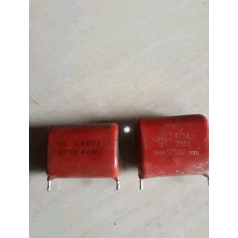 475K 250V, 475K 400V, kapasitor las original cabutan