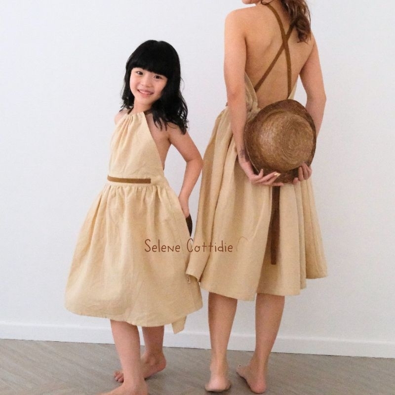 Selene.Co Bali Dress / Baju Pantai Anak / Dress Pantai / Dress Backless Anak dan Remaja 3-12th / Dre