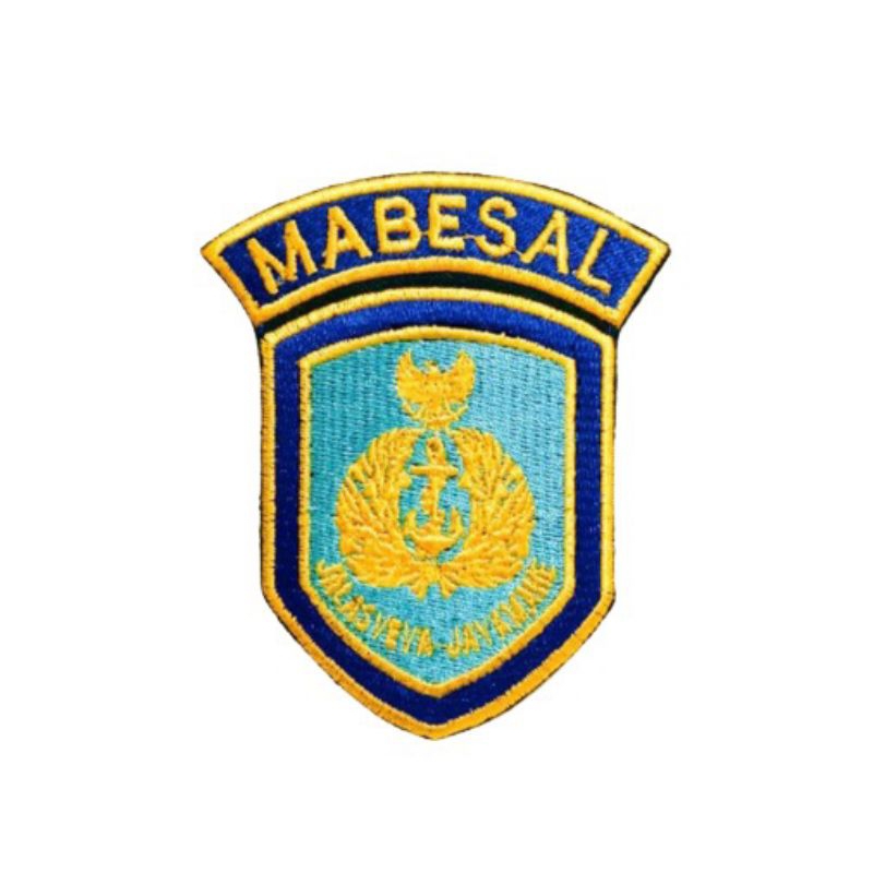 bordir logo mabesal atribut bet patch brivet tni al