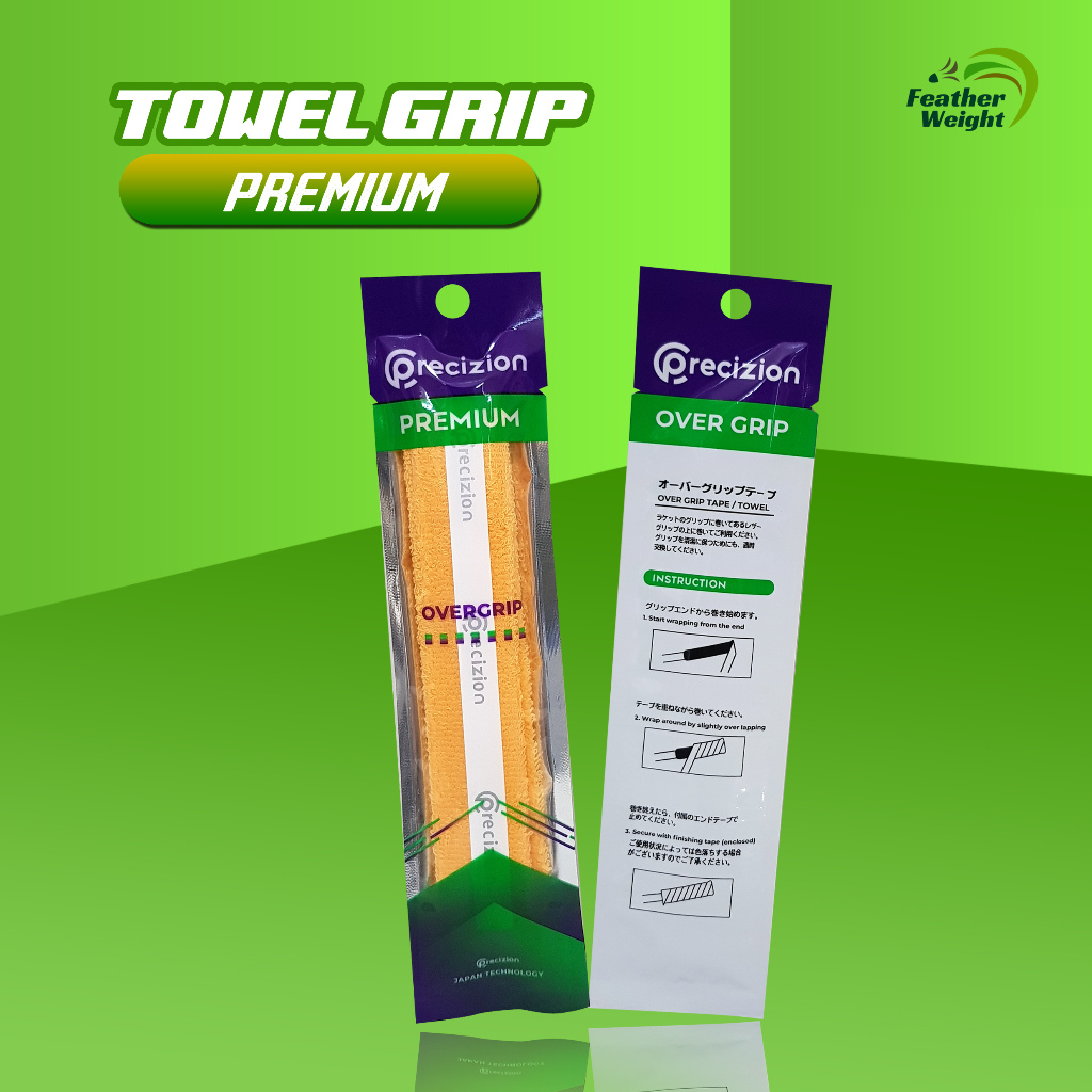 Precizion - TOWEL GRIP PREMIUM - Grip Raket Badminton Towel Grip Bulu Tangkis