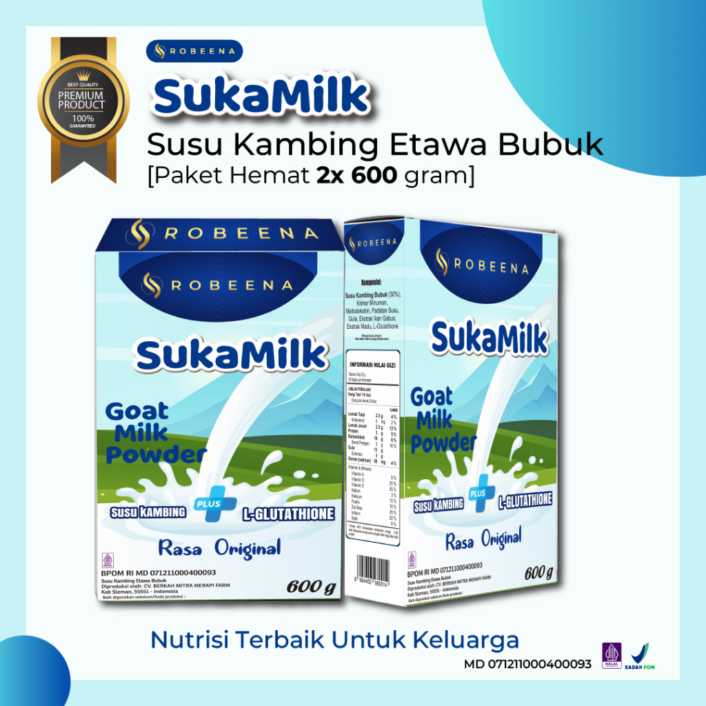 

Susu Kambing Etawa SUKAMILK 600gr - Solusi Sehat Alami untuk Keluarga Anda