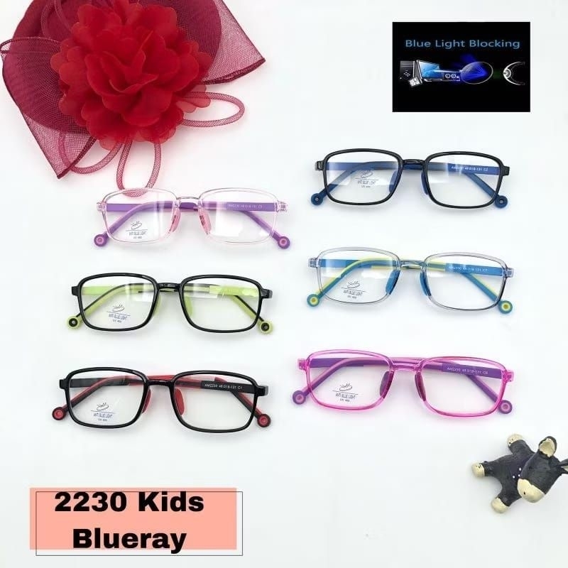 Frame Kacamata Anak Kotak Lentur Lensa Minus Silinder