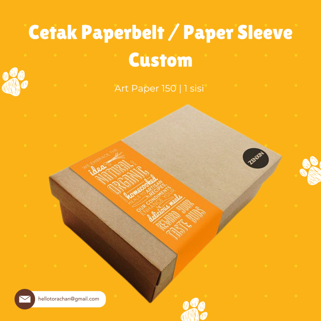 

Print Cetak Paperbelt Makanan / Paper Sleeve Custom