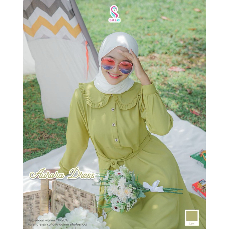 SITA.ID | DRESS GAMIS AURORA BUSUI MUSLIMAH DEWASA