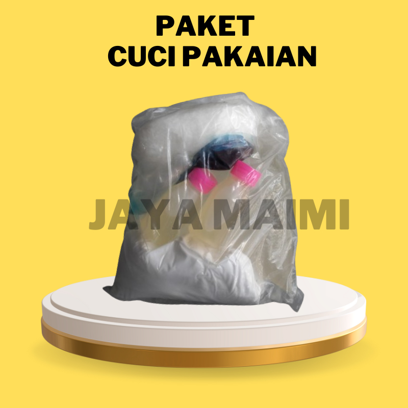 Paket bahan formula sabun cuci baju pakaian deterjen laundry