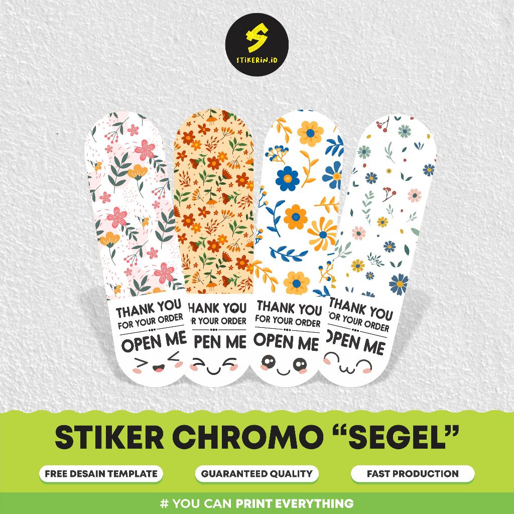

Stiker segel kotak hadiah terima kasih/ Stiker Label Open Me Thank You For Your Order-paket 80pcs