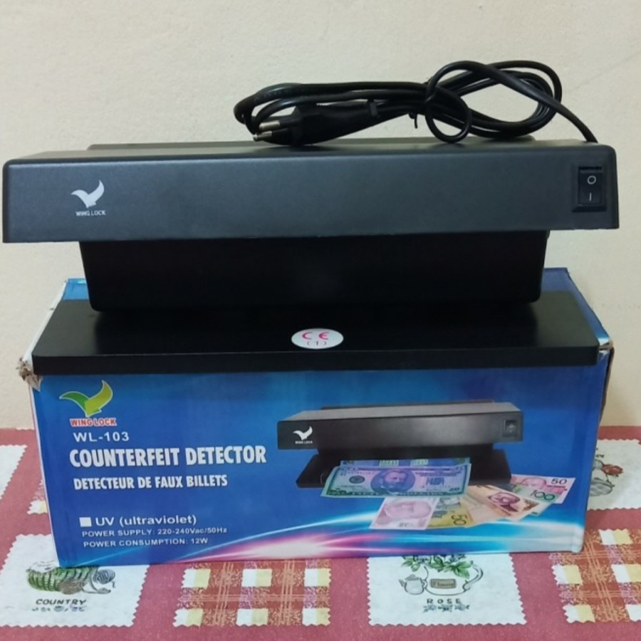 PENDETEKSI UANG PALSU MONEY DETECTOR ALAT TES UANG PALSU LAMPU UV