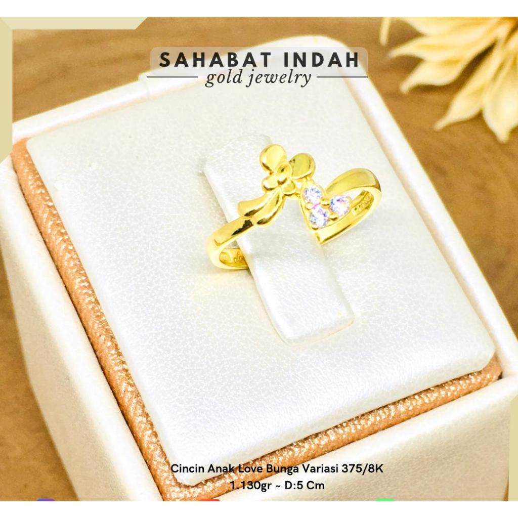 Cincin Emas Anak Variasi 375/8K
