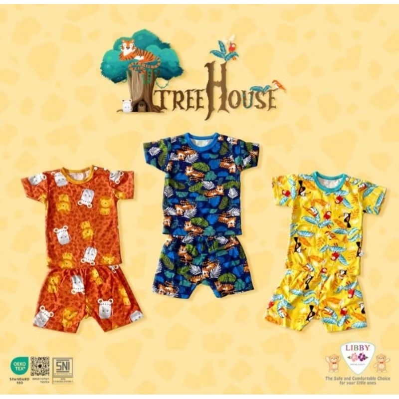 LIBBY BABY | LIBBY BAJU ANAK SIZE NEWBORN-XXL MOTIF TREE HOUSE | LIBBY MURAH | BAJU ANAK MURAH