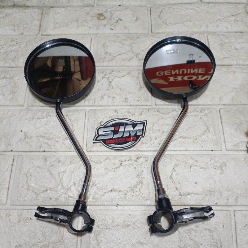 dudukan dan spion yamaha dt100 dt 100 set kanan kiri