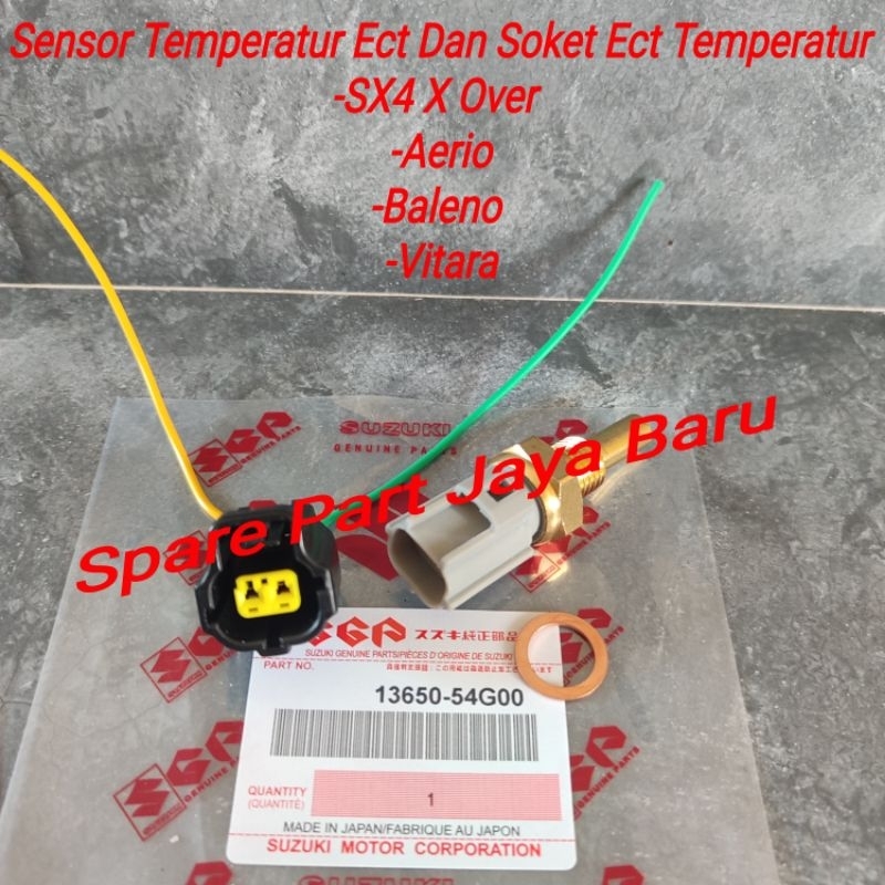 Sensor Ect Temperatur Dan Soket Ect Suzuki SX4 X Over Baleno Aerio Vitara