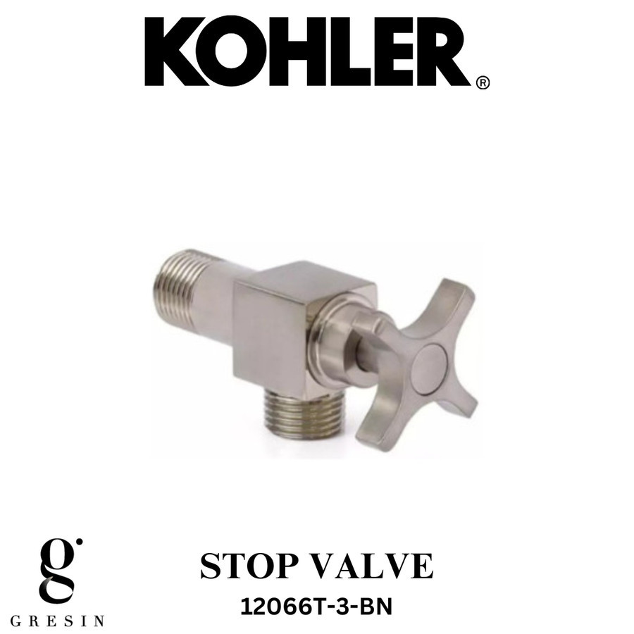 Stop Valve Kohler | 12066T-3-BN | Stop Kran Kohler