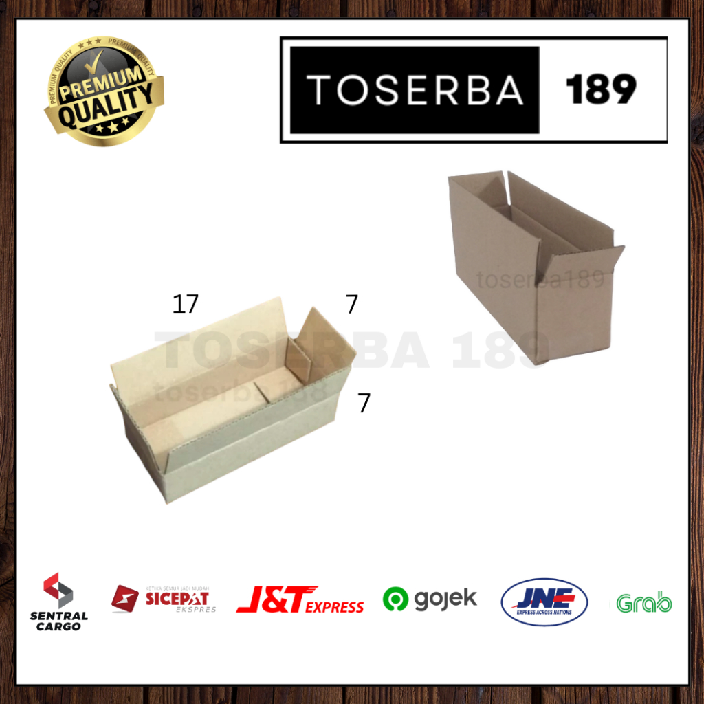 

Kotak kardus box packing uk 17x7x7 SHEET POLOS