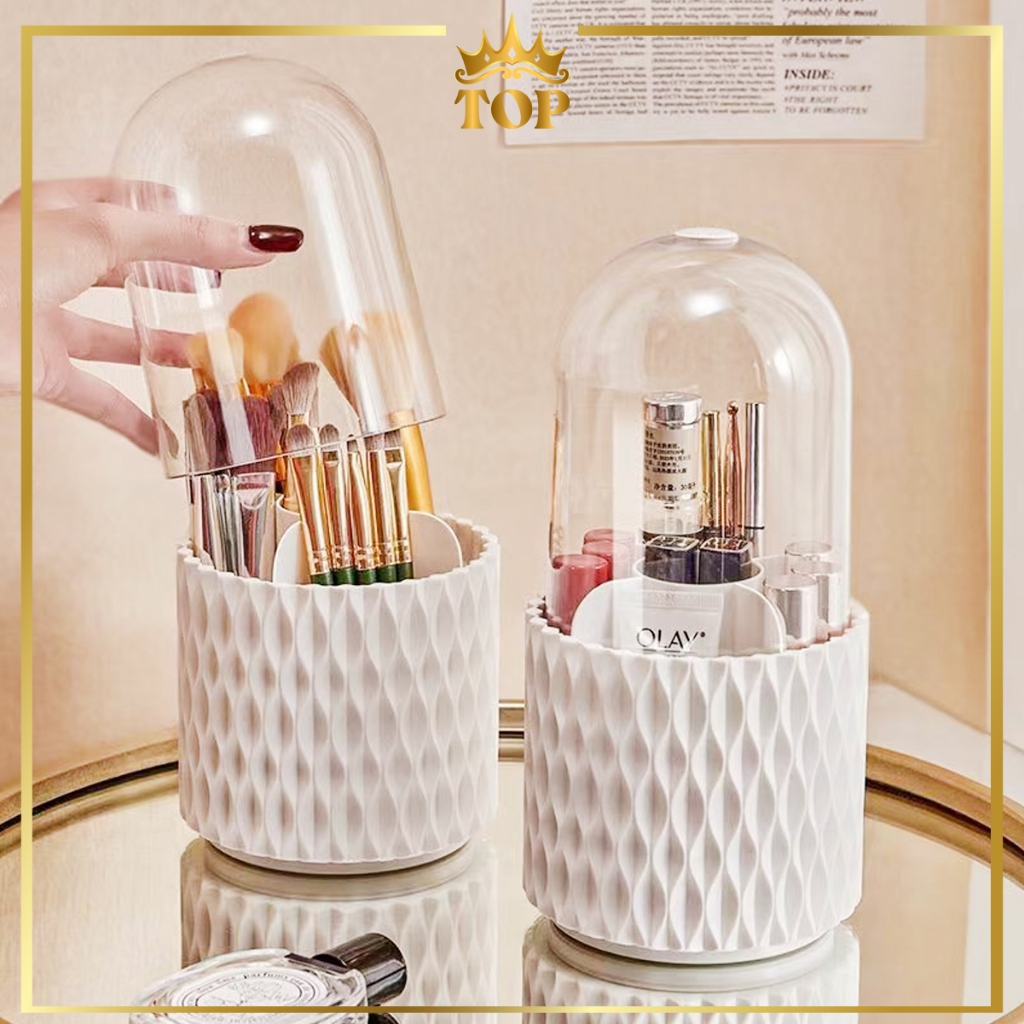 Arcturian Rak Makeup Putar 360 Derajat Rak Kosmetik Rak Brush Makeup Rak Kuas TOP1200
