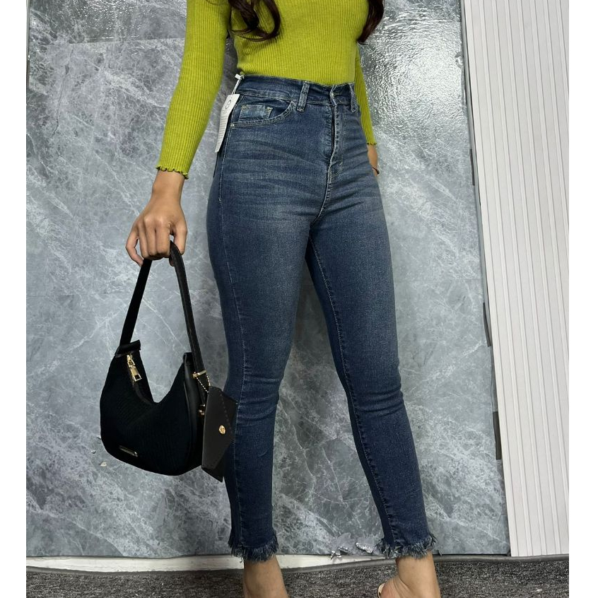 RB4 Eleovin Fashion - Eleven E11 Jeans Celana panjang Highwaist wanita Jeans Skinny