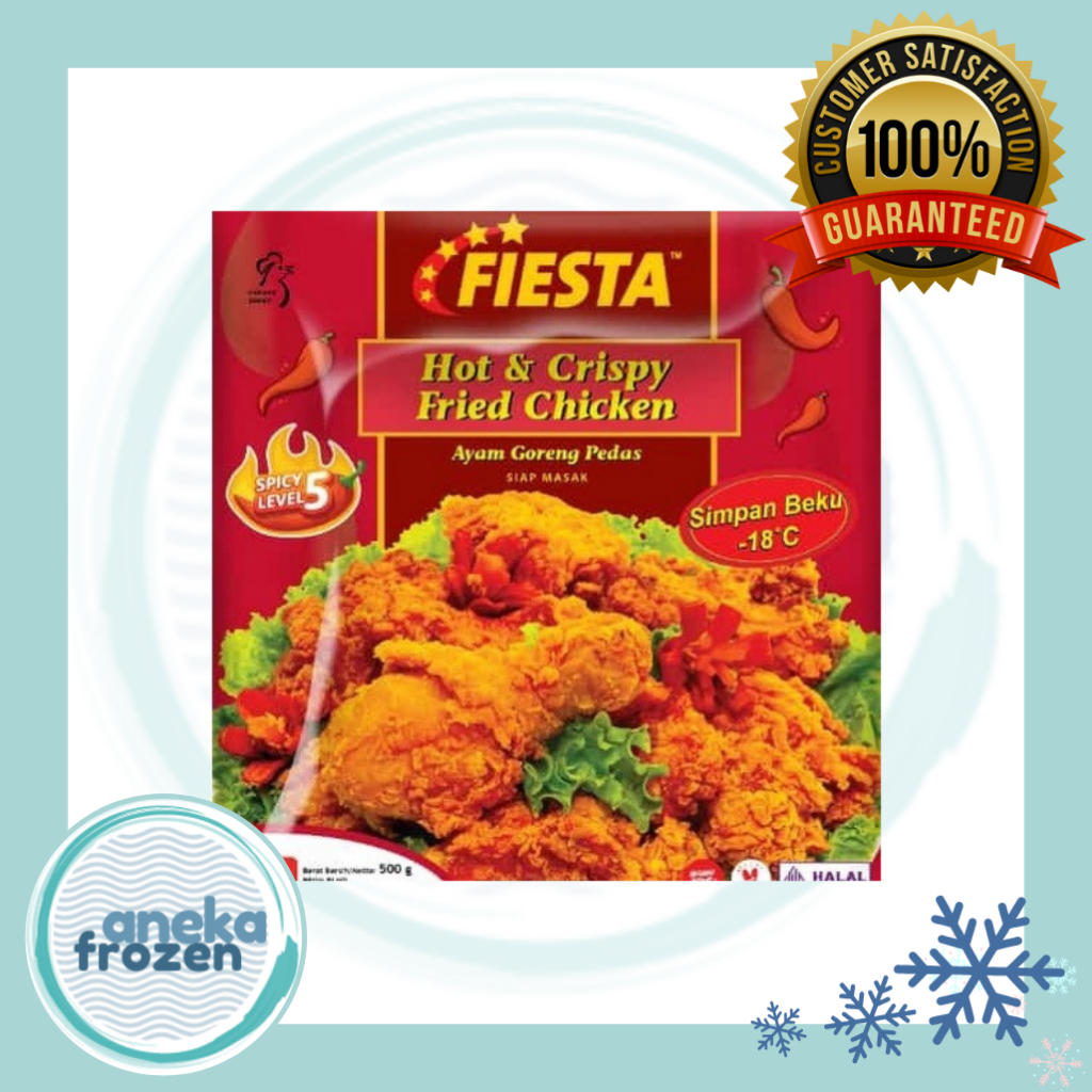 

Fiesta Hot & Crispy Fried Chicken Spicy 500gr aneka frozen malang