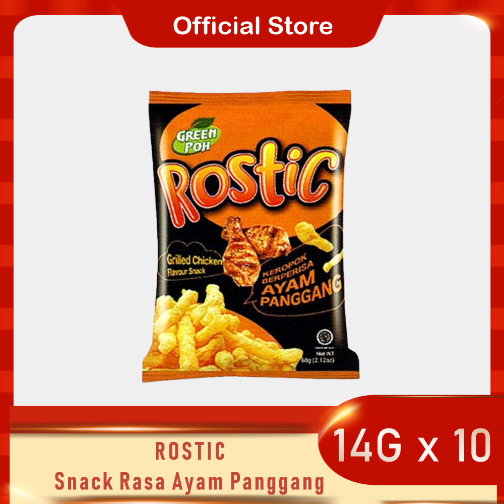 

Rostic Makanan Ringan Rasa Ayam Panggang 14gr Renceng (10pcs)