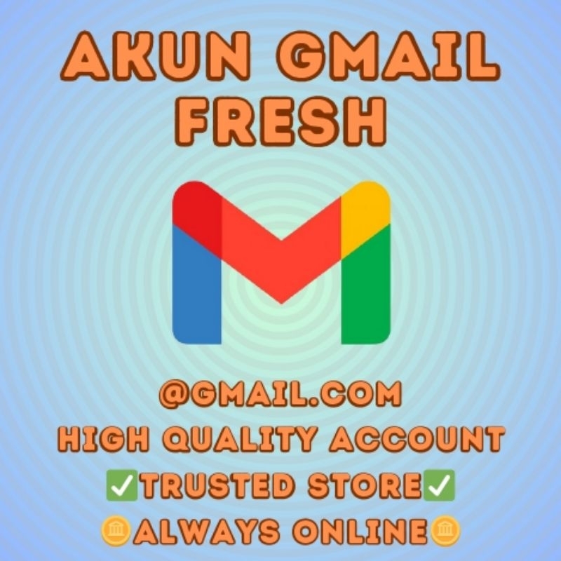GMAIL FRESH PERMANEN @GMAIL.COM / HIGH QUALITY & GUARANTEE ORIGINAL