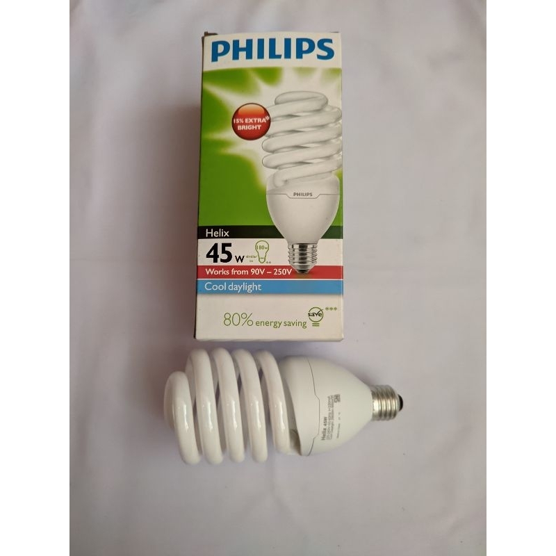LAMPU PHILIPS HELIX / URIL / TORNADO 45 WATT