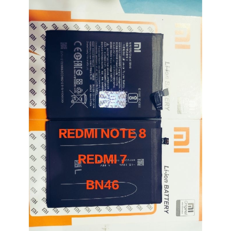 baterai xiaomi note 8 bn46 bn 46 batre redmi 7 original asli