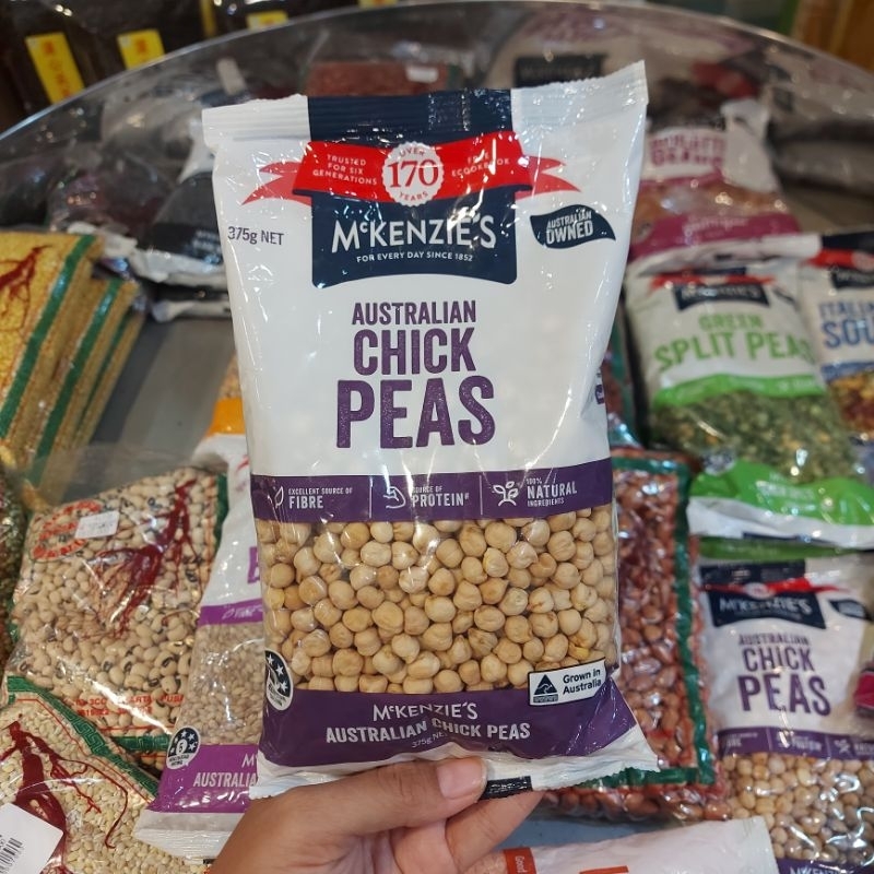 

mckenzie chick peas 375g kacang arab