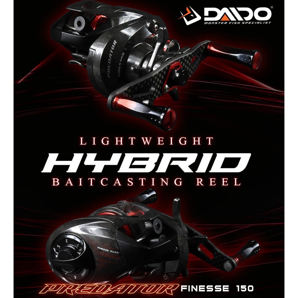 Reel DAIDO PREDATOR SW / Finesse 150 Baitcasting carbon body