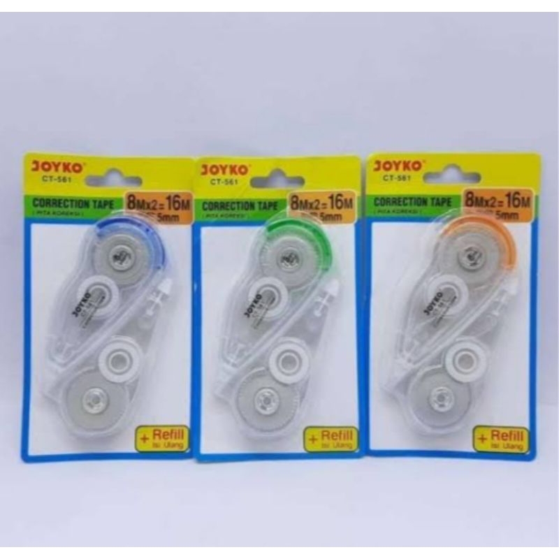 (1 set)Corection tape/tip ex roll/tip ex roll + Refill/corection joyko/corection/roll tape/tip ex