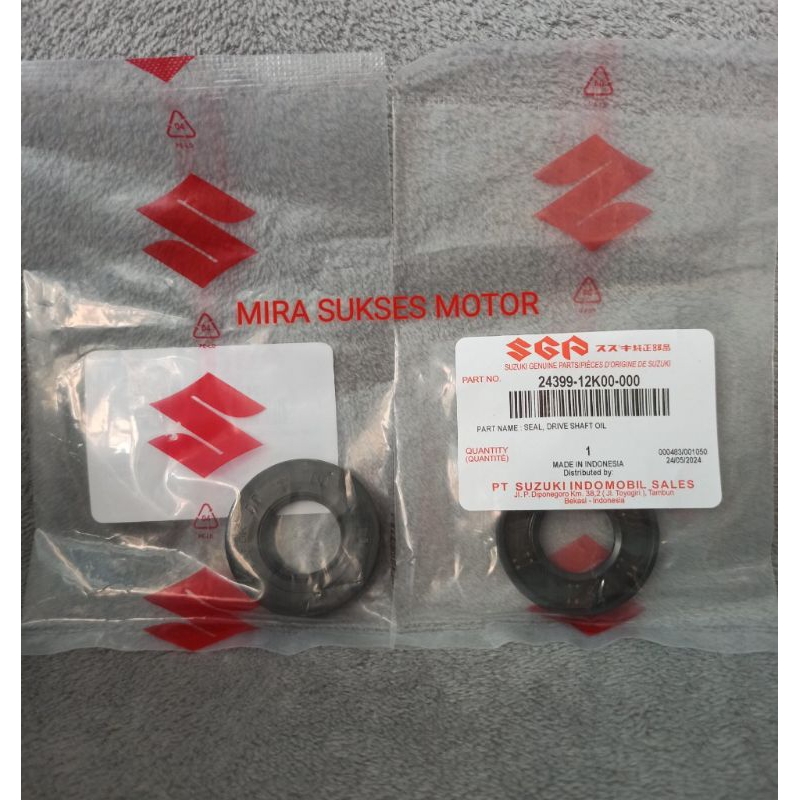 SEAL GEAR DEPAN SATRIA FU 150 INJEKSI GSX 150 ORIGINAL SGP SUZUKI GENUINE PARTS 24399-12K00-000 SIL 
