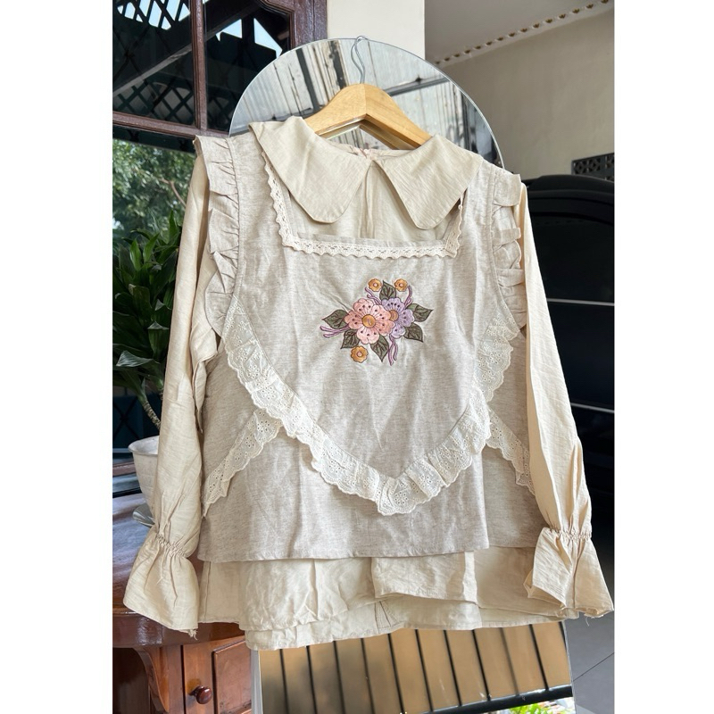 Mirabel 2in1 vest bordir