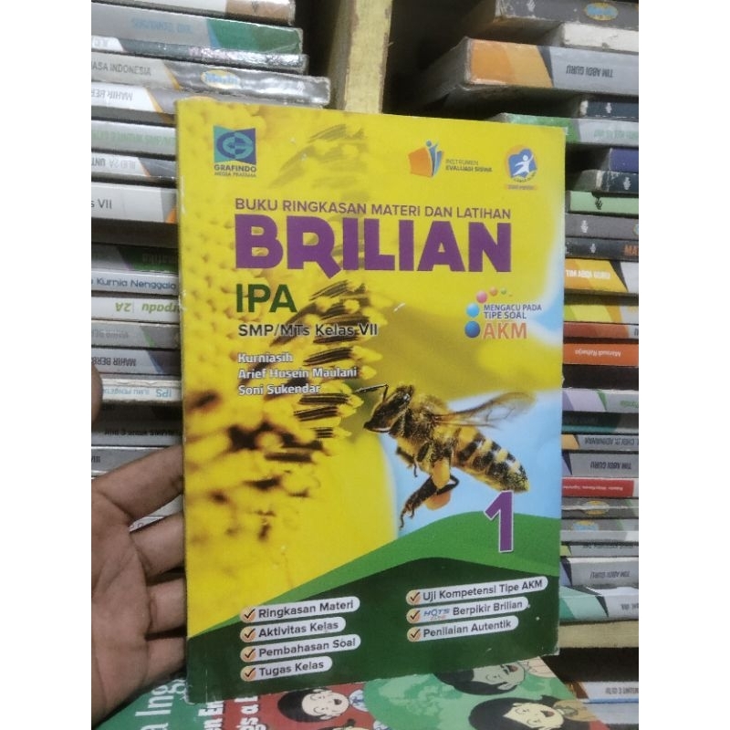 buku brilian ipa kelas 7 VII 1 smp mts grafindo akm