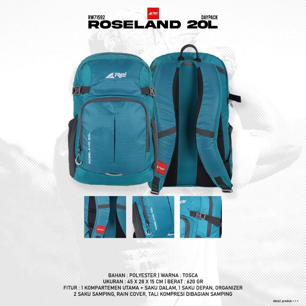 Tas Rei Daypack Roseland 20L Original Arei Outdoorgear