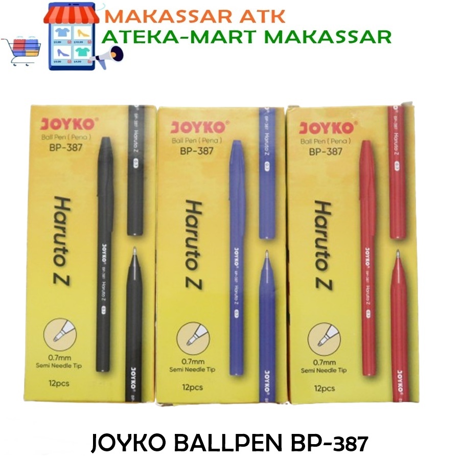 

[BOX/12PCS] JOYKO BALLPEN BP-387 HARUTO Z PEN MURAH