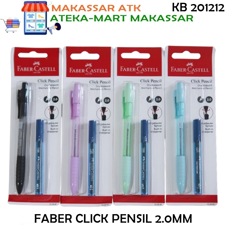 

[1 SET] FABER CASTELL MEKANIK PENSIL CLICK 2.0MM LEAD 2.0MM