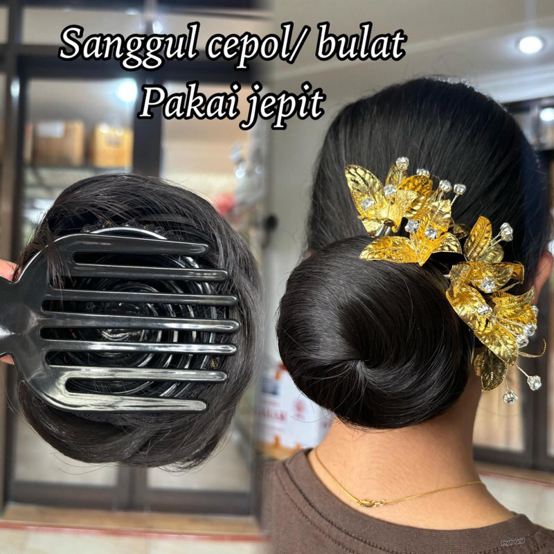 sanggul jepit keong/ sanggul jepit/ sanggul keong/ sanggul jepit cepol/ sanggul jepit donat