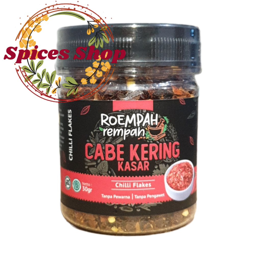 

Cabe Kering Kasar / Remah Cabai ROEMPAH REMPAH / Chilli Flakes 30Gr