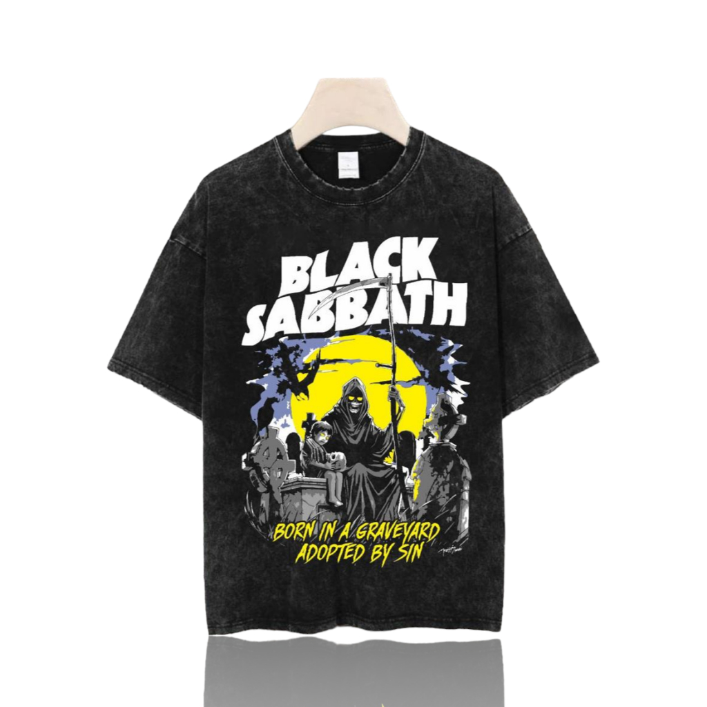 KAOS T-SHIRT WASHED BLACK SABBATH /KAOS METAL /KAOS DISTRO /KAOS TERBARU /KAOS MURAH /KAOS TERLARIS