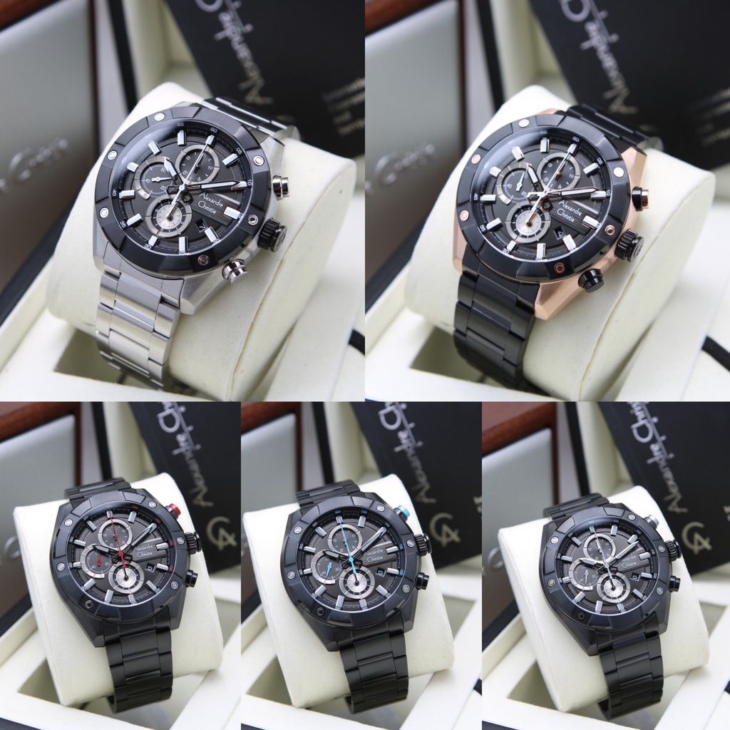 JAM TANGAN PRIA AC ALEXANDRE CHRISTIE 6604 MC ORIGINAL