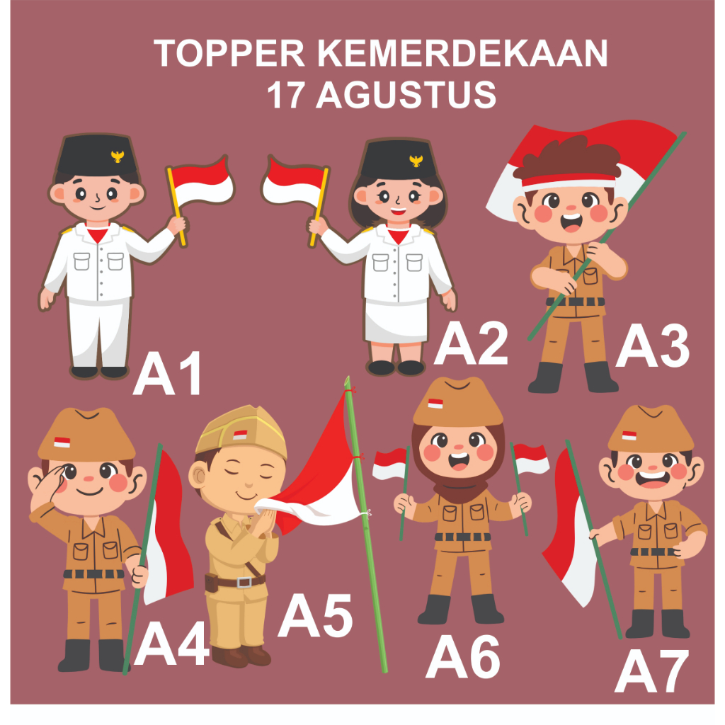 TOPPER TEMA KEMERDEKAAN/TOPPER 17 SAN