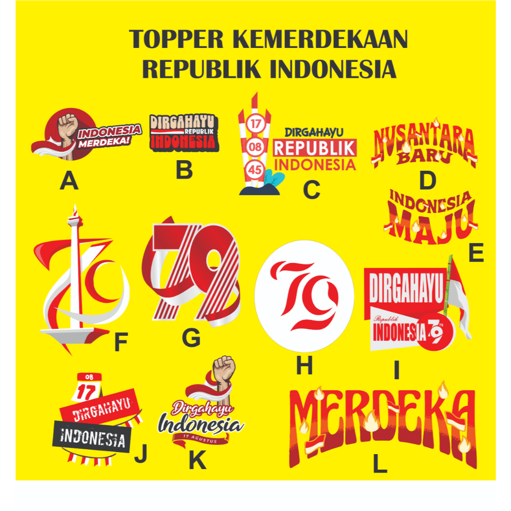 TOPPER KEMERDEKAAN REPUBLIK INDONESIA