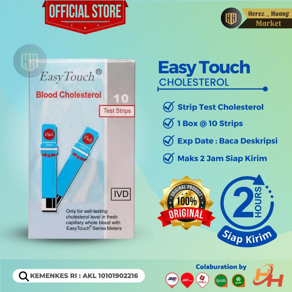 

EASY TOUCH CHOLESTEROL - HARGA GROSIR - Easytouch Strip Test Bahan Pokok Kolestrol Isi 10 Strips