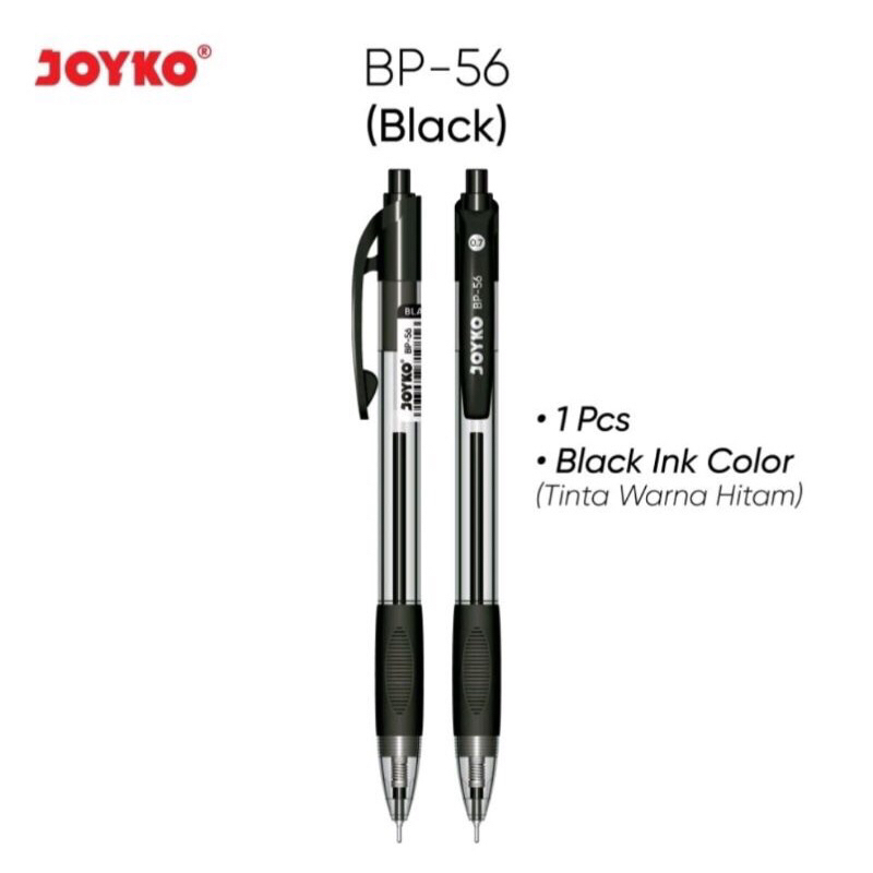 

BULPEN / PULPEN /BALL POINT/JOYKO BP-56 0,5mm HITAM/MERAH