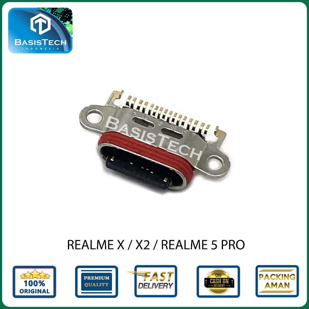 KONEKTOR LUBANG CAS CHARGER REALME X - X2 - REALME 5 PRO - ORI