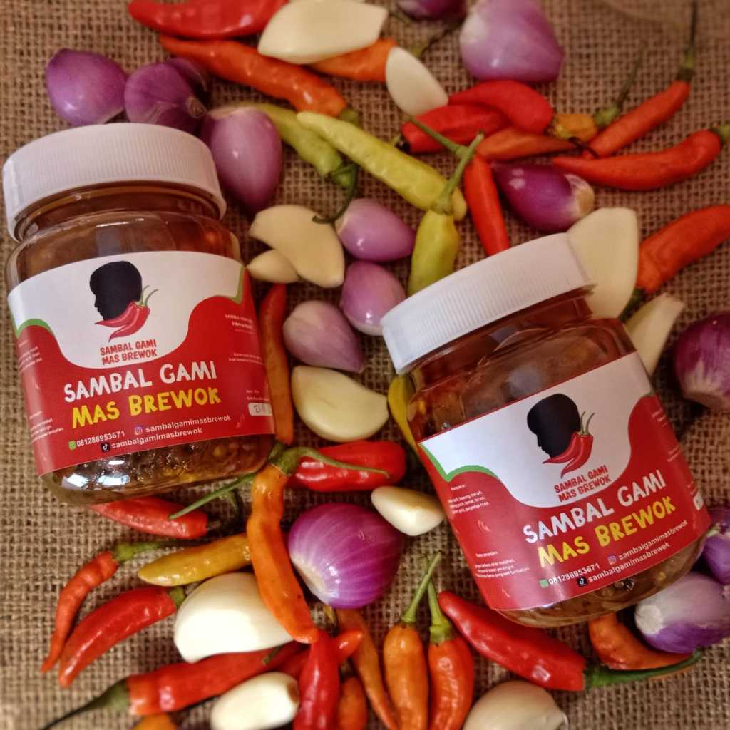 

Sambal Gami Mas Brewok Cumi Pedas Asli Super Dahsyat Tambahan Bumbu Masak Instan Cocok Menemani Cocolan Gorengan Terbuat Bahan Alami Kemasan Botol