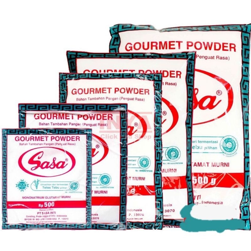 

Sasa Micin Gourmet Powder Bahan Tambahan Pangan (Penguat Rasa) 500 & 2000